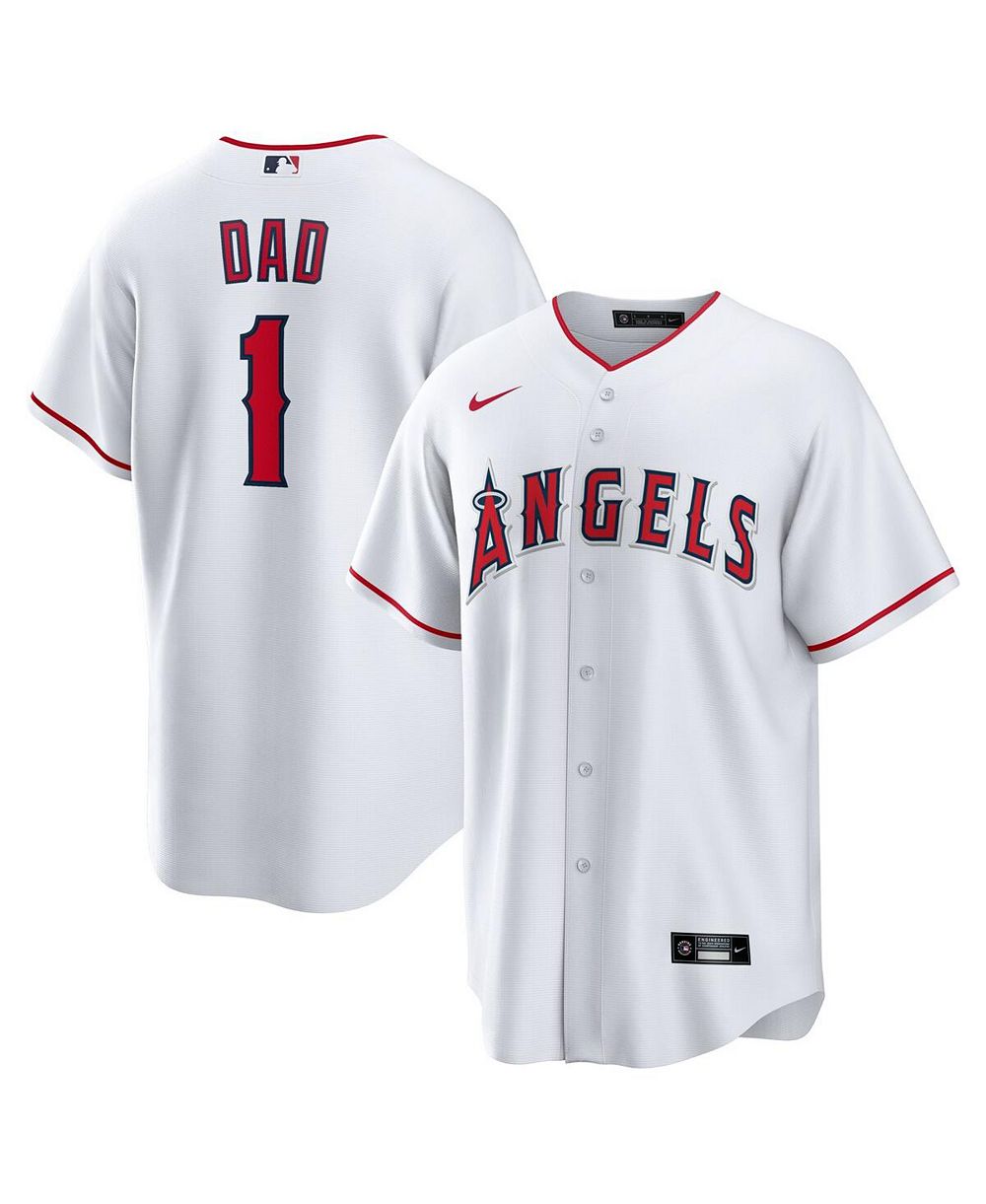 Мужская джерси Nike Los Angeles Angels 1 Dad Home Replica White
