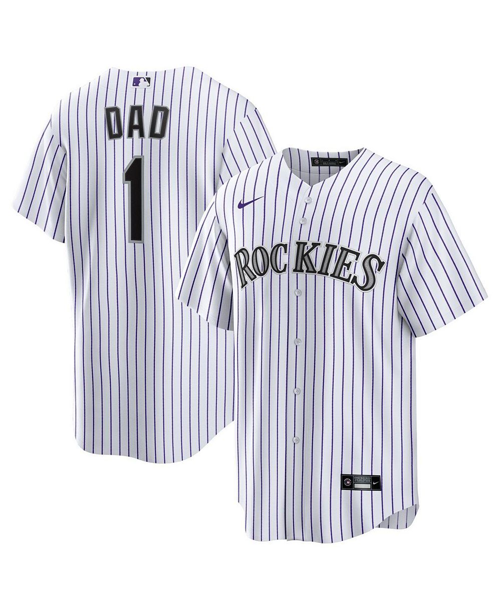 Nike мужская репличная домашняя джерси Colorado Rockies 1 Dad, белая