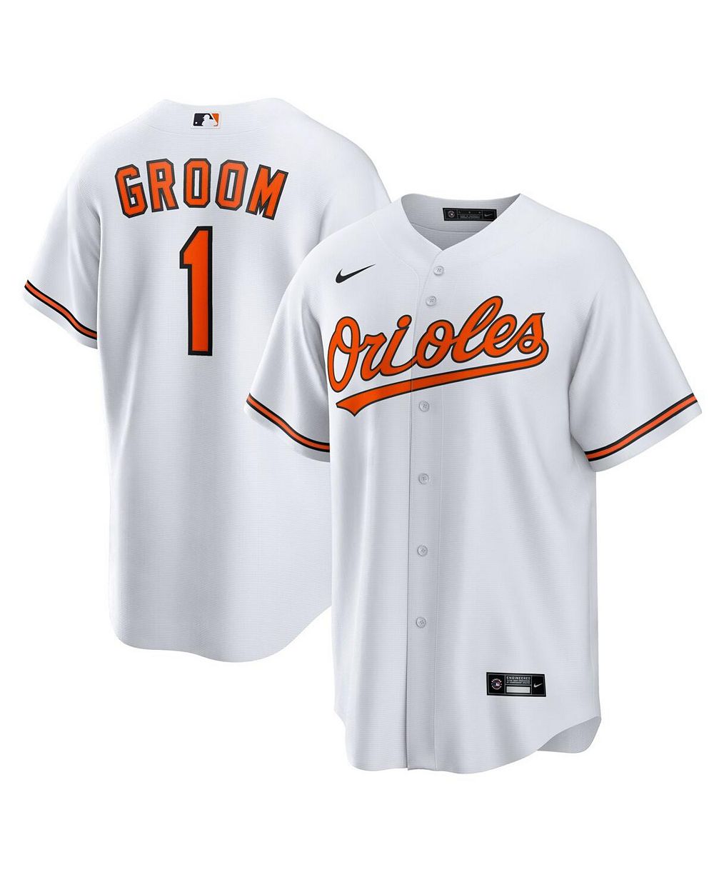 Джерси Nike Men's White Baltimore Orioles1 Groom Home Replica