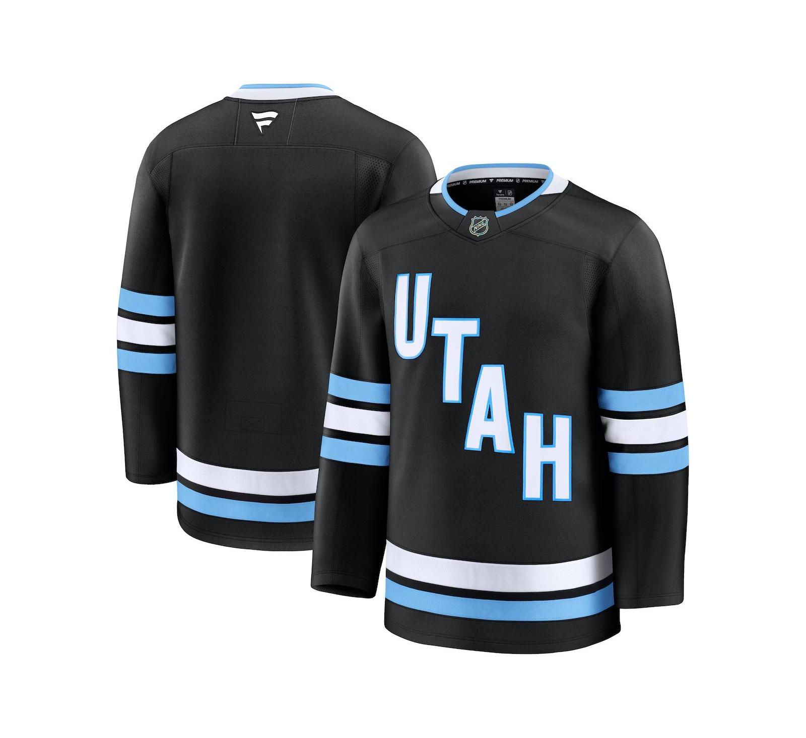 Fanatics Men's Black Utah Hockey Club Home Premium Jersey