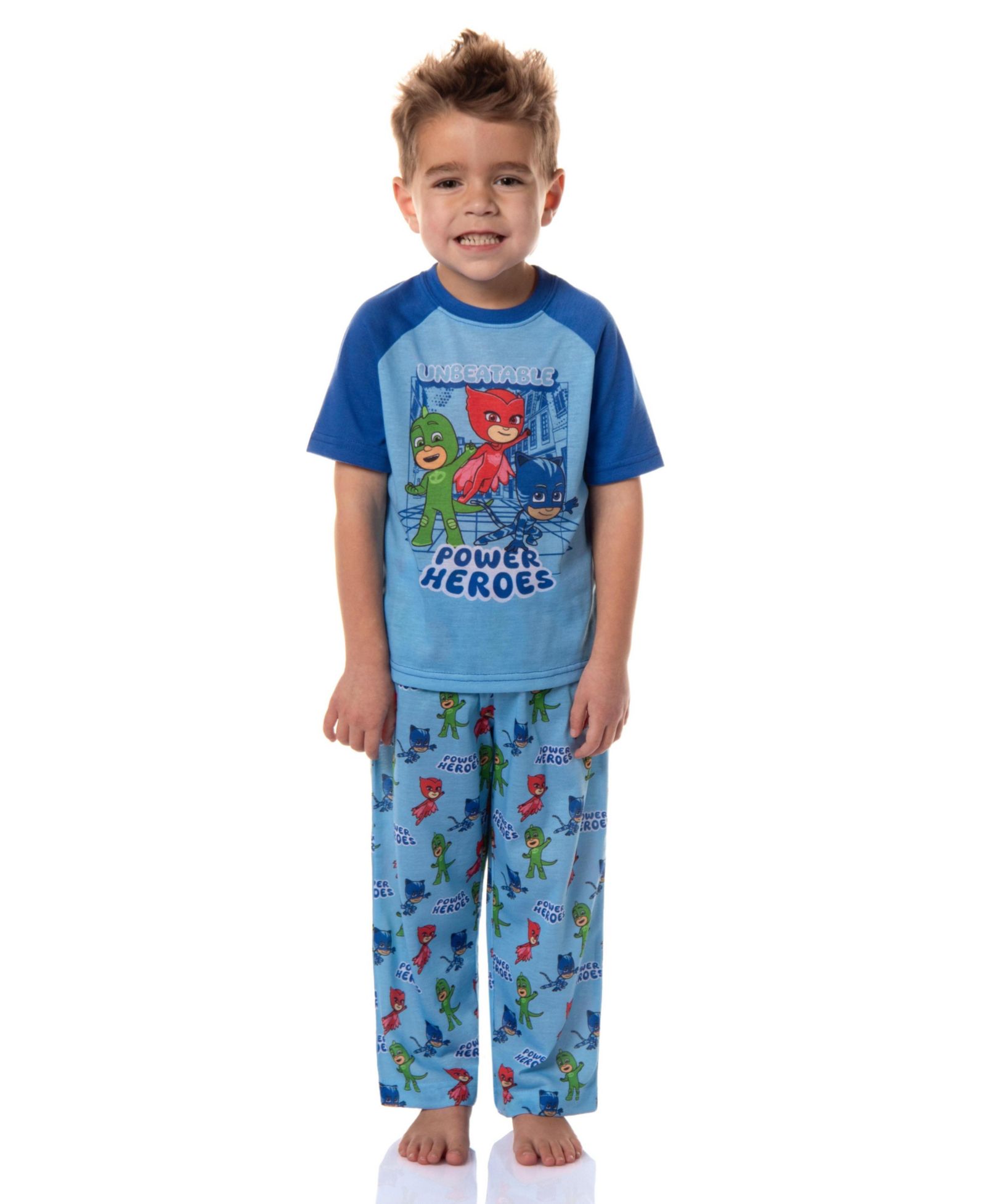 PJ Masks Детский Unbeatable Power Heroes 2-Piece Short Sleeve Pajama Set