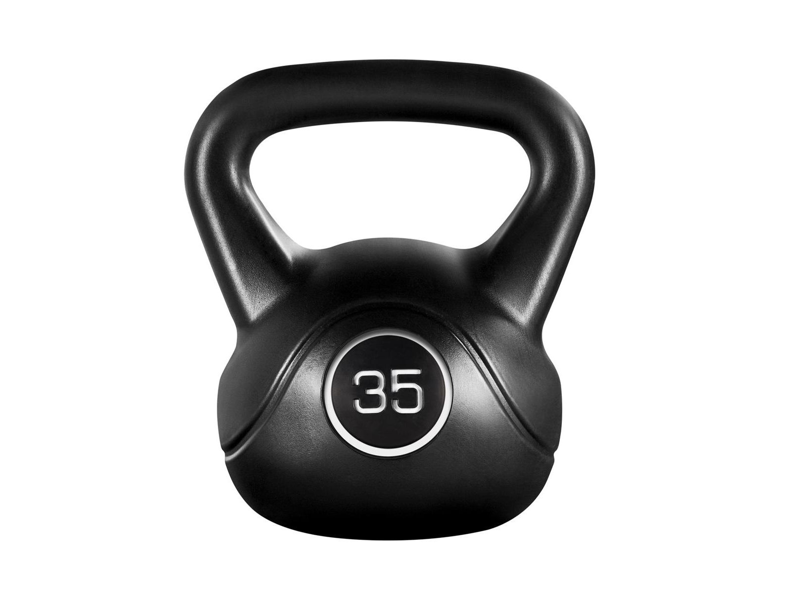 Yaheetech 35lb Kettlebell HDPE Coated Kettle Bells for Home Gym