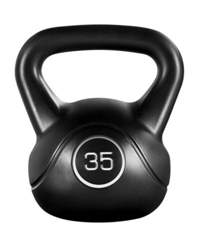 Yaheetech 35lb Kettlebell HDPE Coated Kettle Bells for Home Gym
