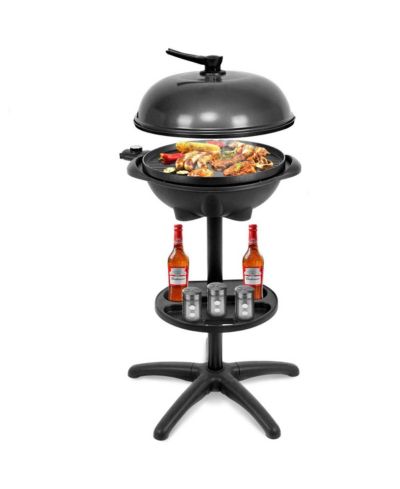 Ecooso Электрический гриль BBQ 1350 W с выдвижной подставкой