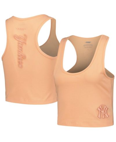 Pro Standard Women's Orange New York Yankees Neutral Fitted Racerback Tank Top