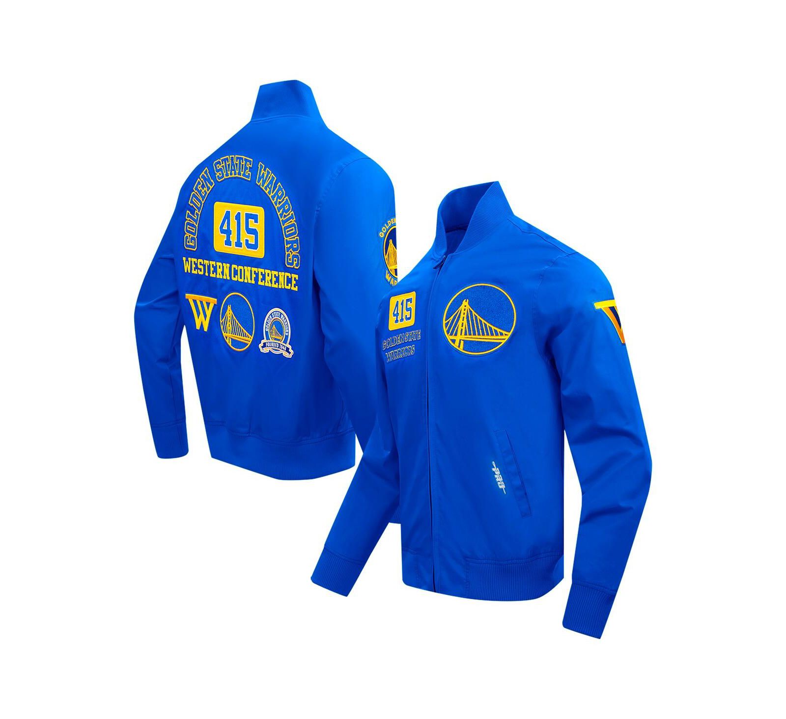 Pro Standard Men's Royal Golden State Warriors Area Code Full-Zip Jacket