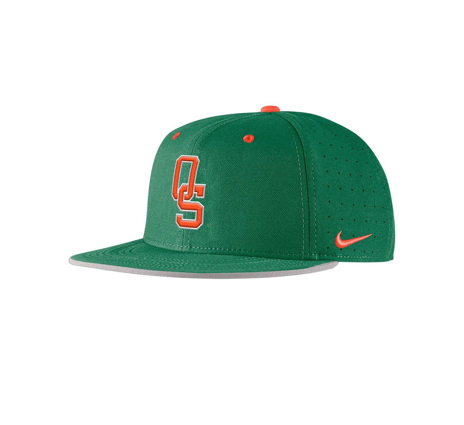 Nike Men's Green Oklahoma State Cowboys 2025 On-Field True Performance Baseball Fitted Hat