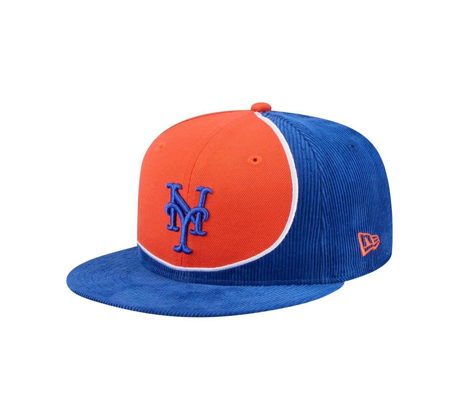 Мужская кепка New Era New York Mets Retro Split Corduroy Snapback