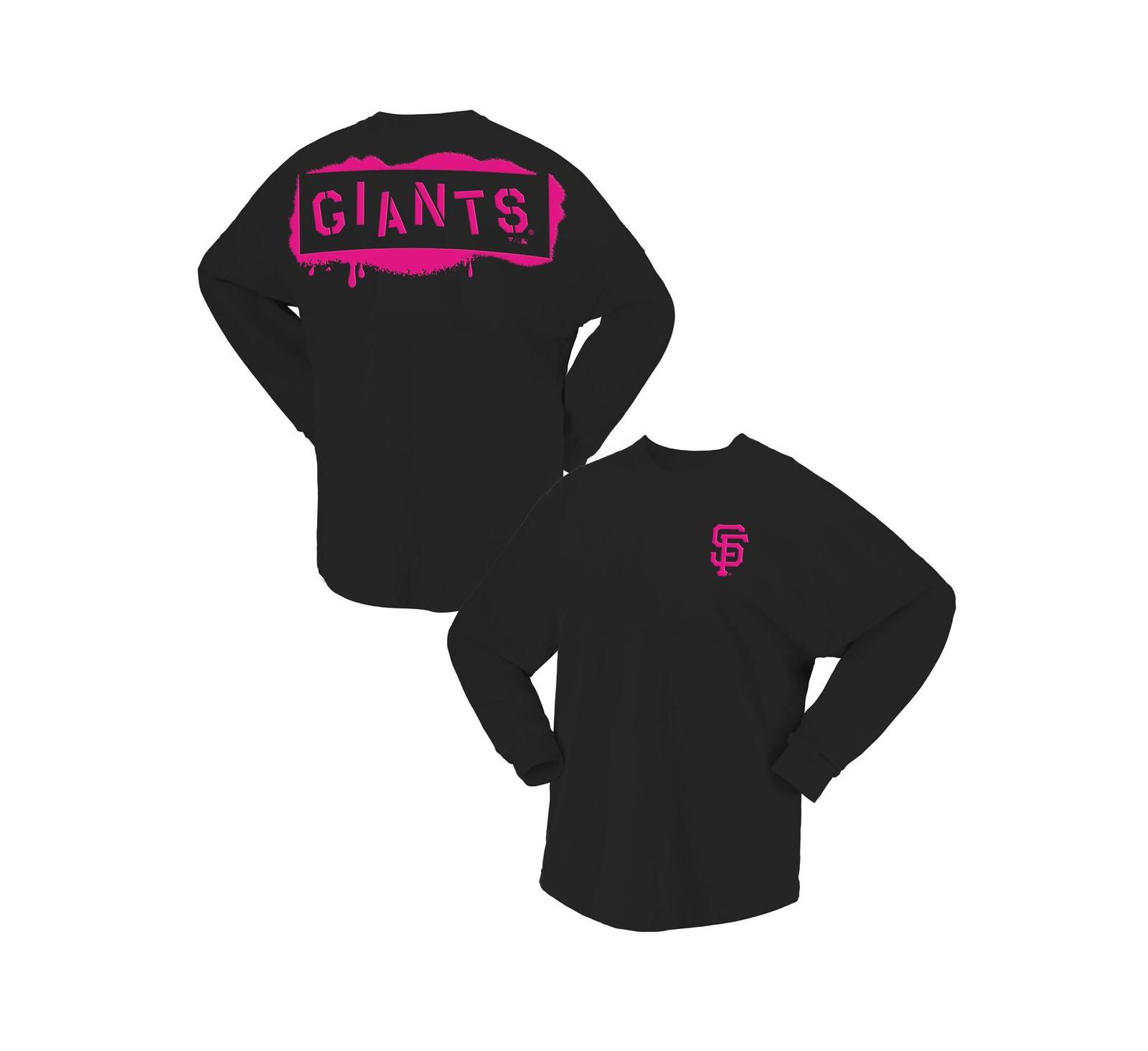 Fanatics Women's Black San Francisco Giants Neon Jersey Long Sleeve T-Shirt