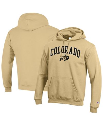 Champion Men's Vegas Gold Colorado Buffaloes Arched Logo Fleece Pullover Hoodie