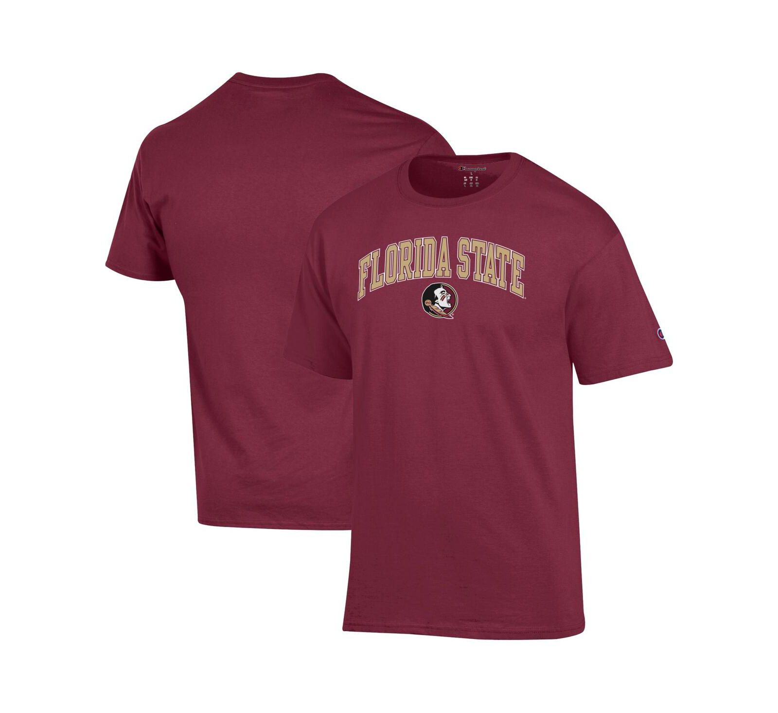 Champion Мужская футболка Florida State Seminoles Arch Over Logo, Garnet