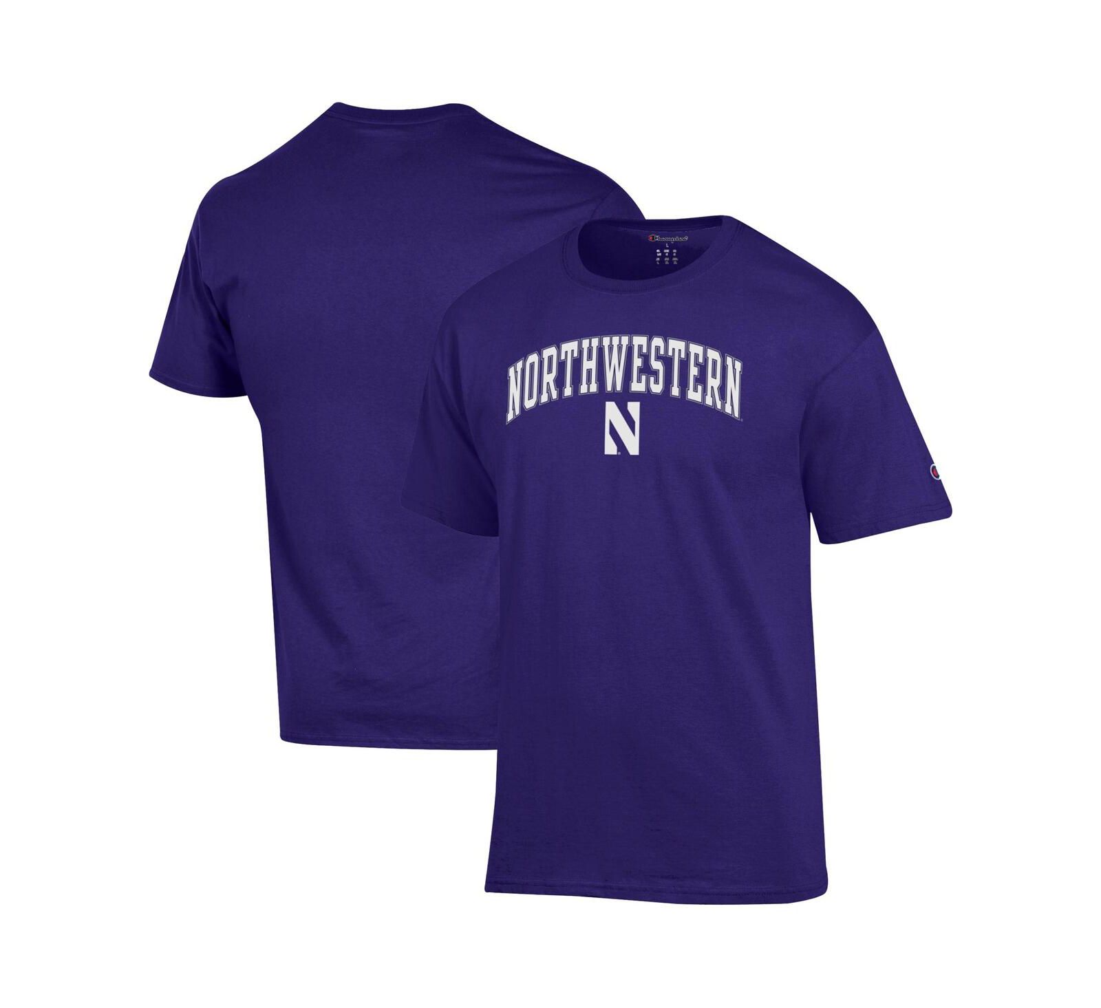 Champion Мужская футболка с логотипом Northwestern Wildcats, фиолетовая