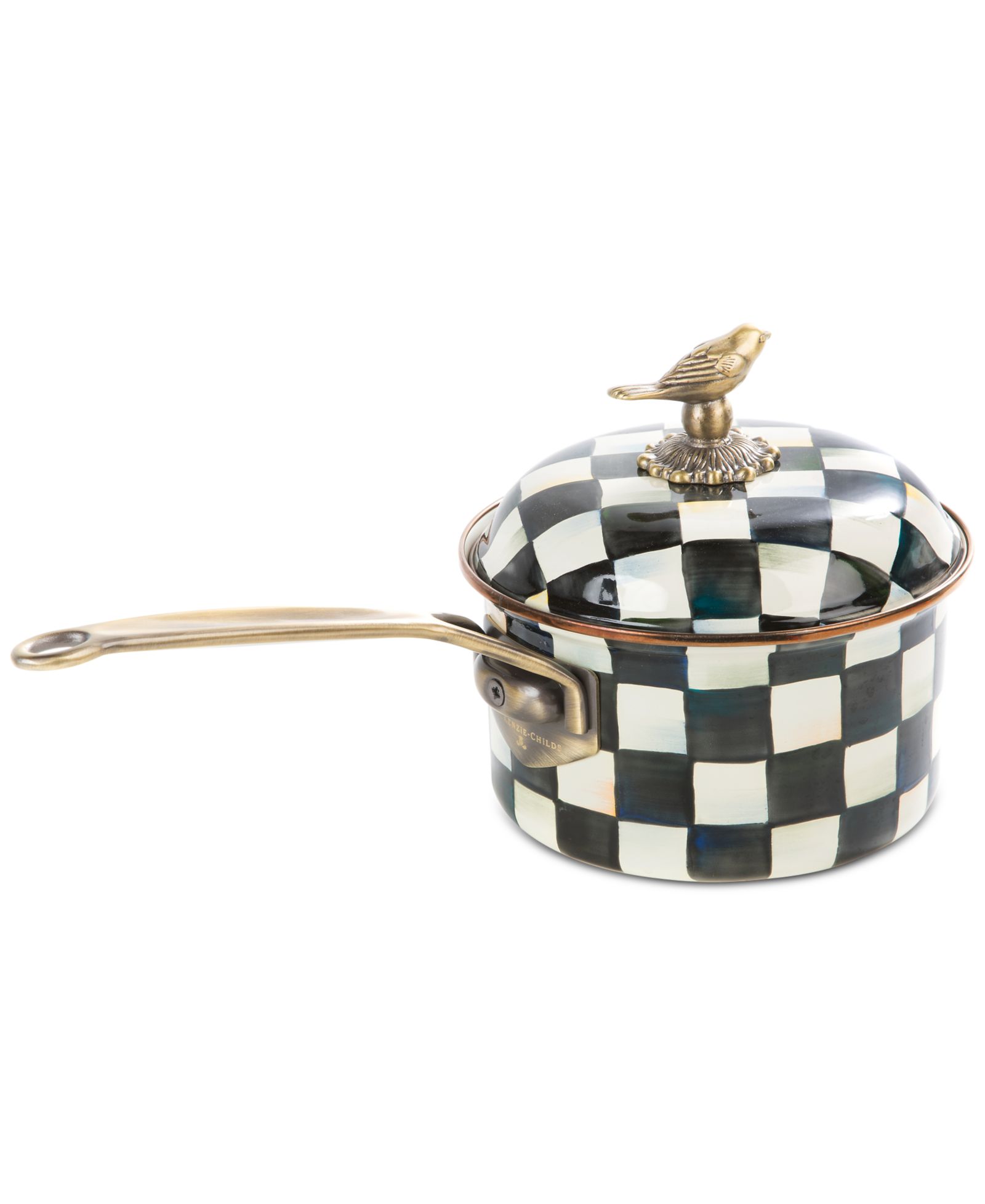 Сотейник MacKenzie-Childs Courtly Check Enameled 2.5-Quart