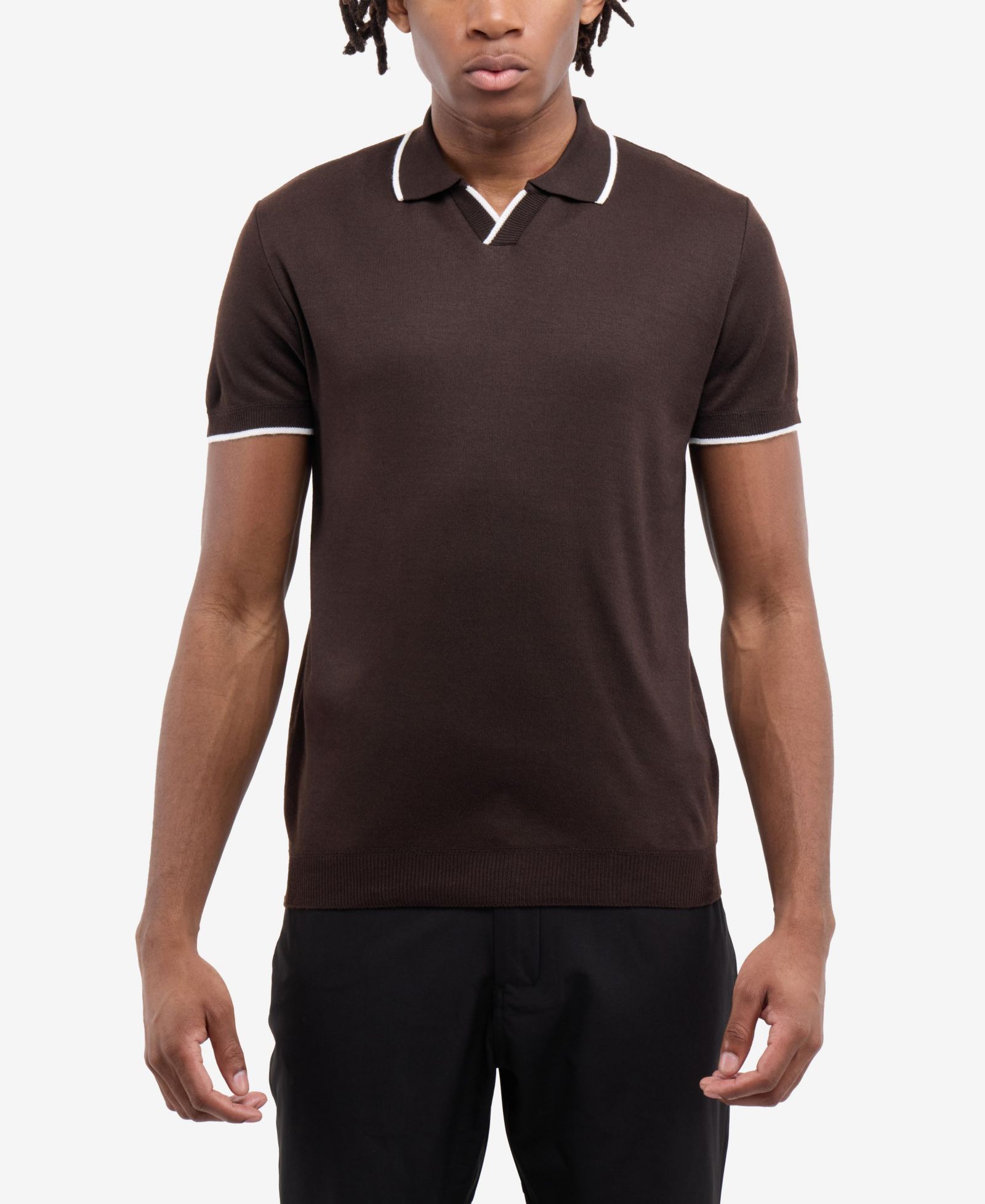 SPRING + MERCER Men's SPRING + MERCER Johnny Collar Short Sleeve Sweater Polo