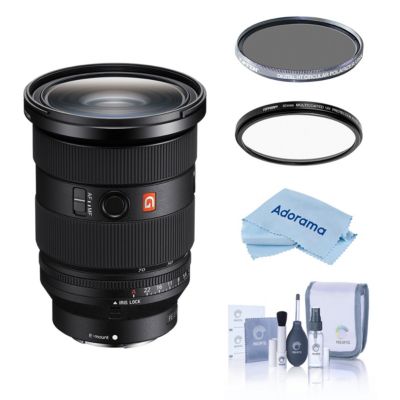 Sony FE 24-70mm f/2.8 G Master Standard Zoom Lens with Hoya Filters, 3-Piece Set for Sony E-Mount Cameras
