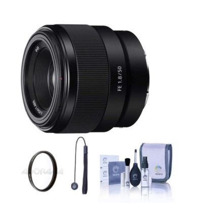 Объектив Sony FE 50mm f/1.8 для Sony E с фильтром UV 49mm и набором для чистки