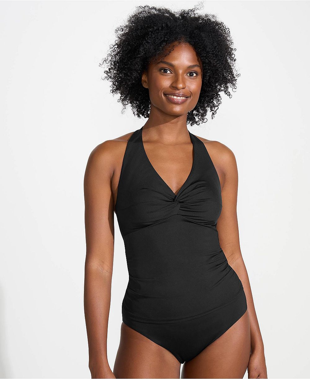 Женский топ-танкини Lands' End Twist Halter