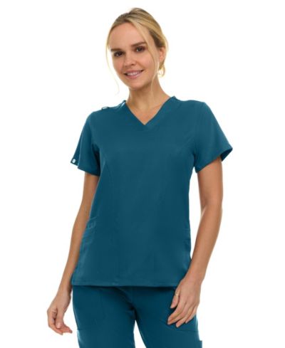Женский медицинский топ Medichic Eleanor с V-образным вырезом, Shocking Pink, Medium