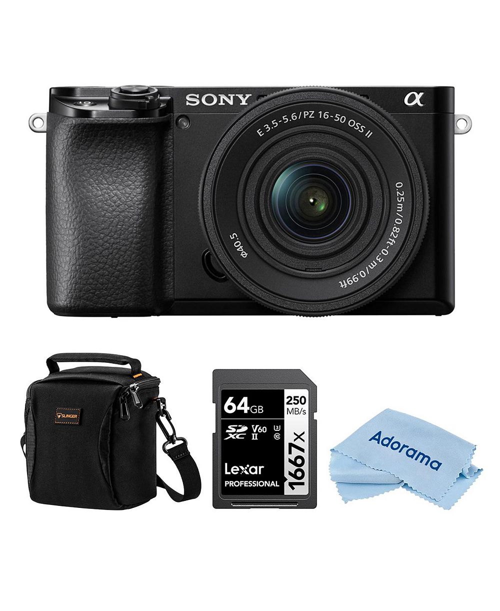 Беззеркальная камера Sony Alpha a6100 с объективом 16-50mm f/3.5-5.6, включенный ценный набор