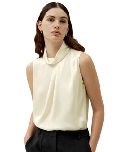 Женский шелковый топ LILYSILK Asymmetrical Sleeveless