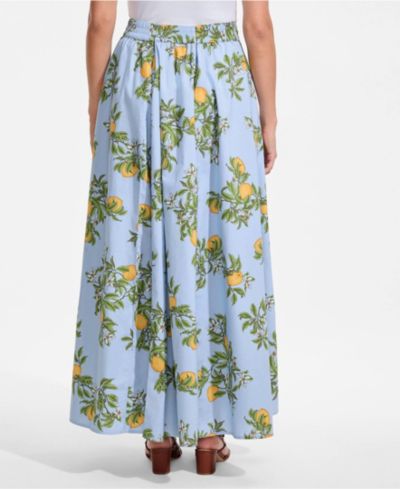 Женская юбка Lands' End Women's Poplin Godet Maxi Skirt - Set Bottom