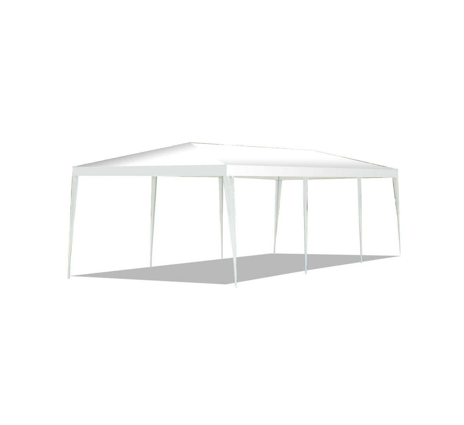 10 x 30 Feet Gazebo Canopy Tent with Connection Stakes and Wind Ropes