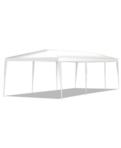 10 x 30 Feet Gazebo Canopy Tent with Connection Stakes and Wind Ropes