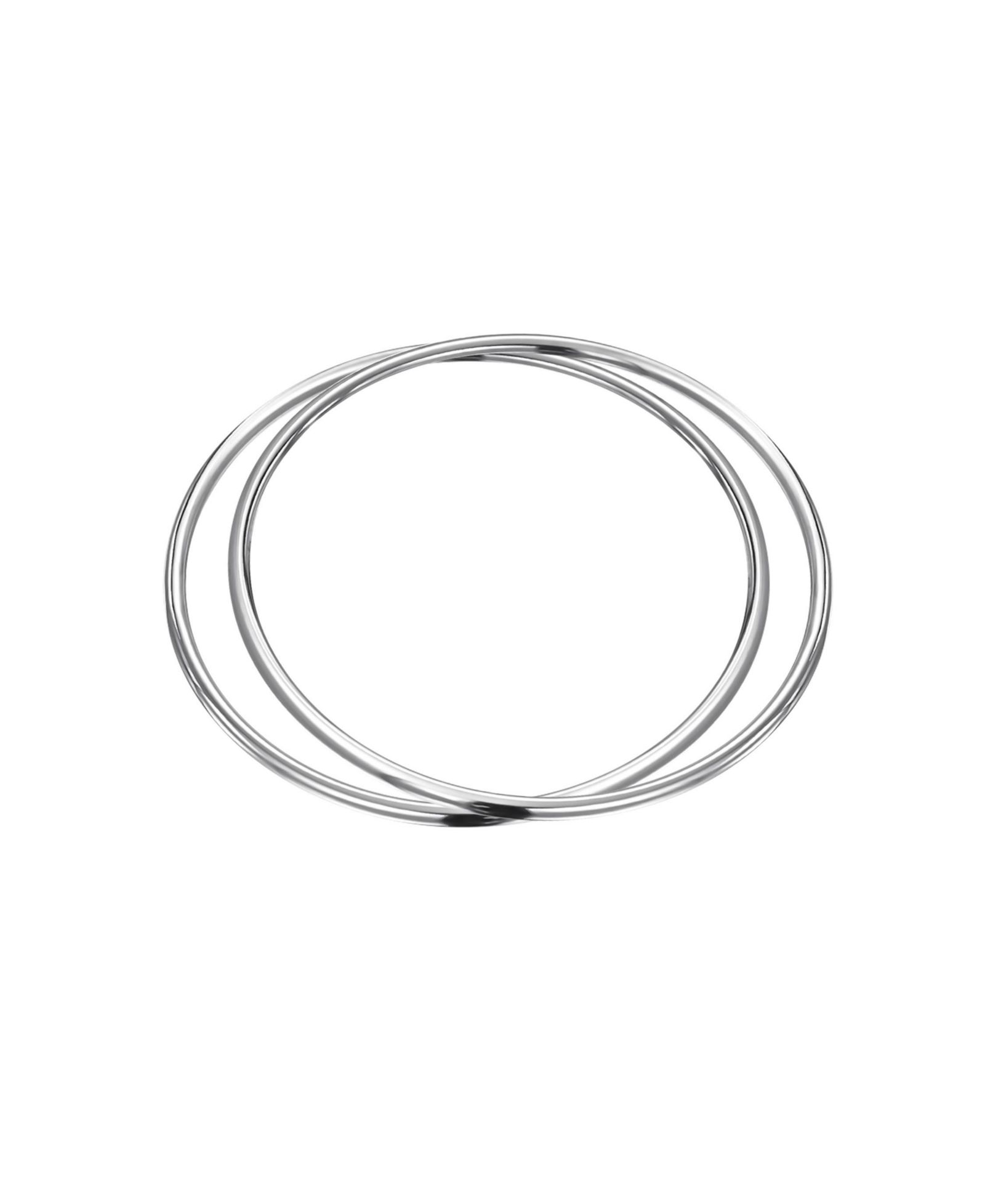 Набор браслетов Bling Jewelry Simple Bangle,.925 Sterling Silver