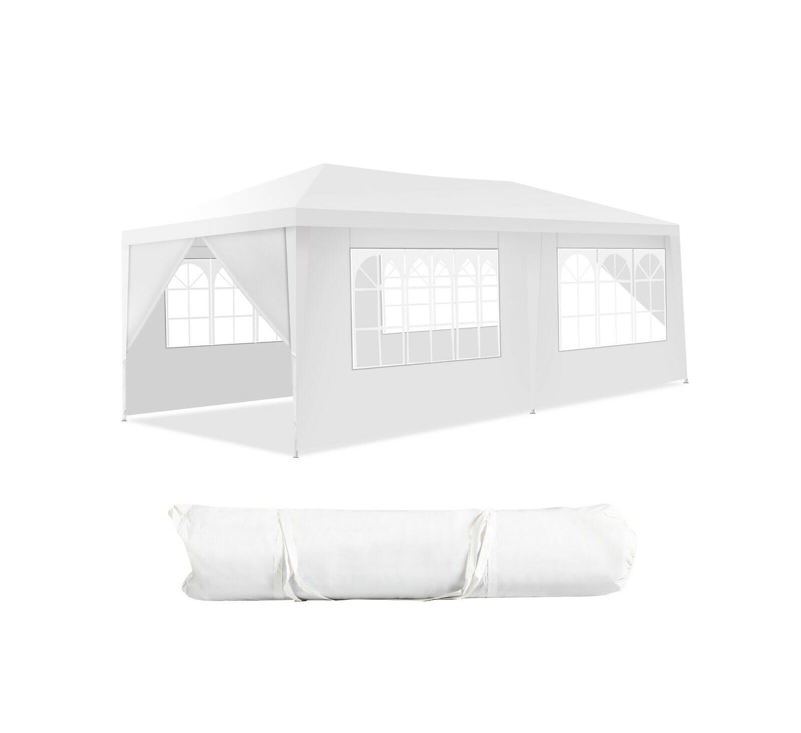 10 x 20 Feet 6 Sidewalls Canopy Tent with Carry Bag