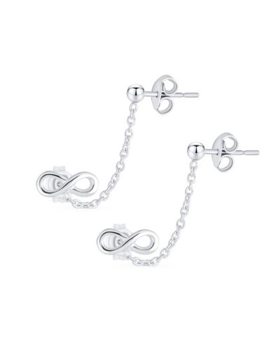 Серьги Bling Jewelry Sterling Silver Infinity Love Knot