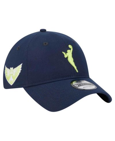 Мужская регулируемая кепка New Era Navy Dallas Wings 9TWENTY