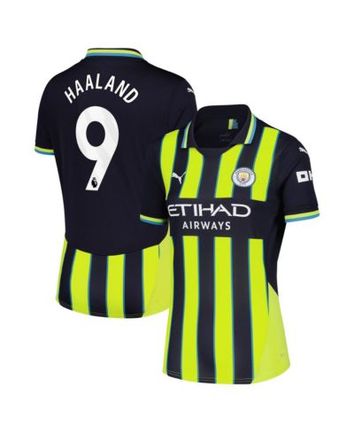 Женская джерси Puma Erling Haaland Navy Manchester City 2024/25 Away Replica Player