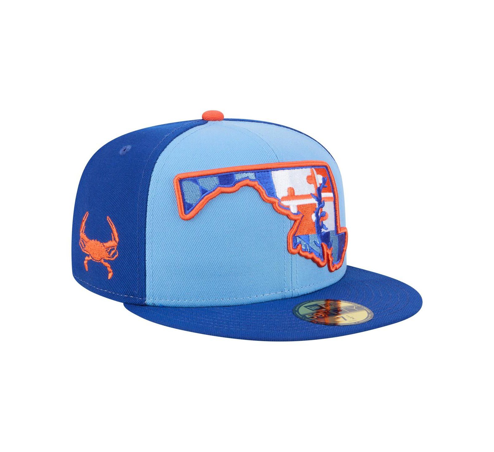 Мужская кепка New Era Aberdeen IronBirds 59FIFTY, синий