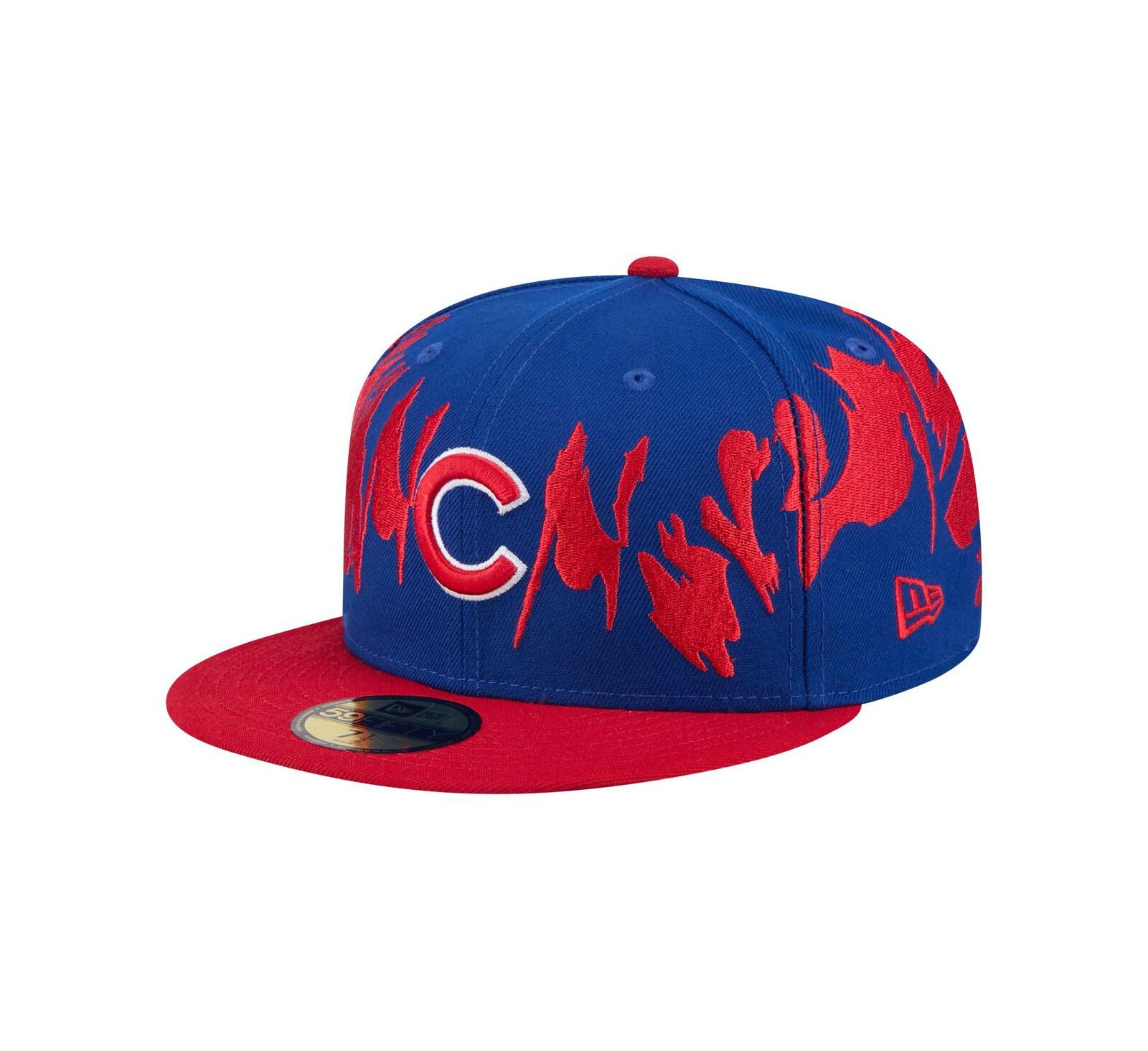 New Era Men's Royal/Red Chicago Cubs Retro Pattern 59FIFTY Fitted Hat