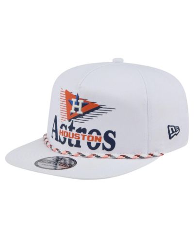 Мужская кепка New Era White Houston Astros Collide Golfer Snapback