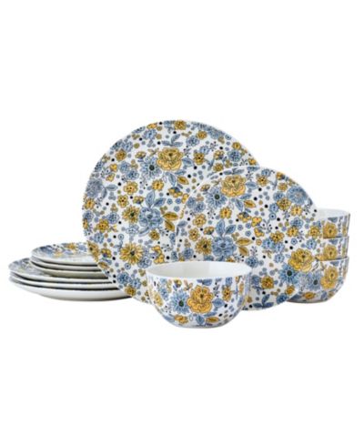 Pfaltzgraff Vibrant Garden 12 Pc. Dinnerware Set, Service for 4