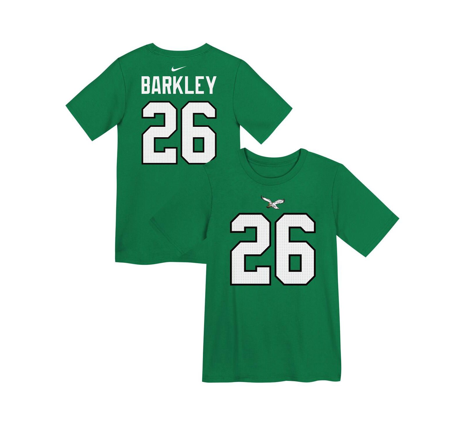 Nike Preschool Saquon Barkley Kelly Green Philadelphia Eagles Player Name & Number T-Shirt