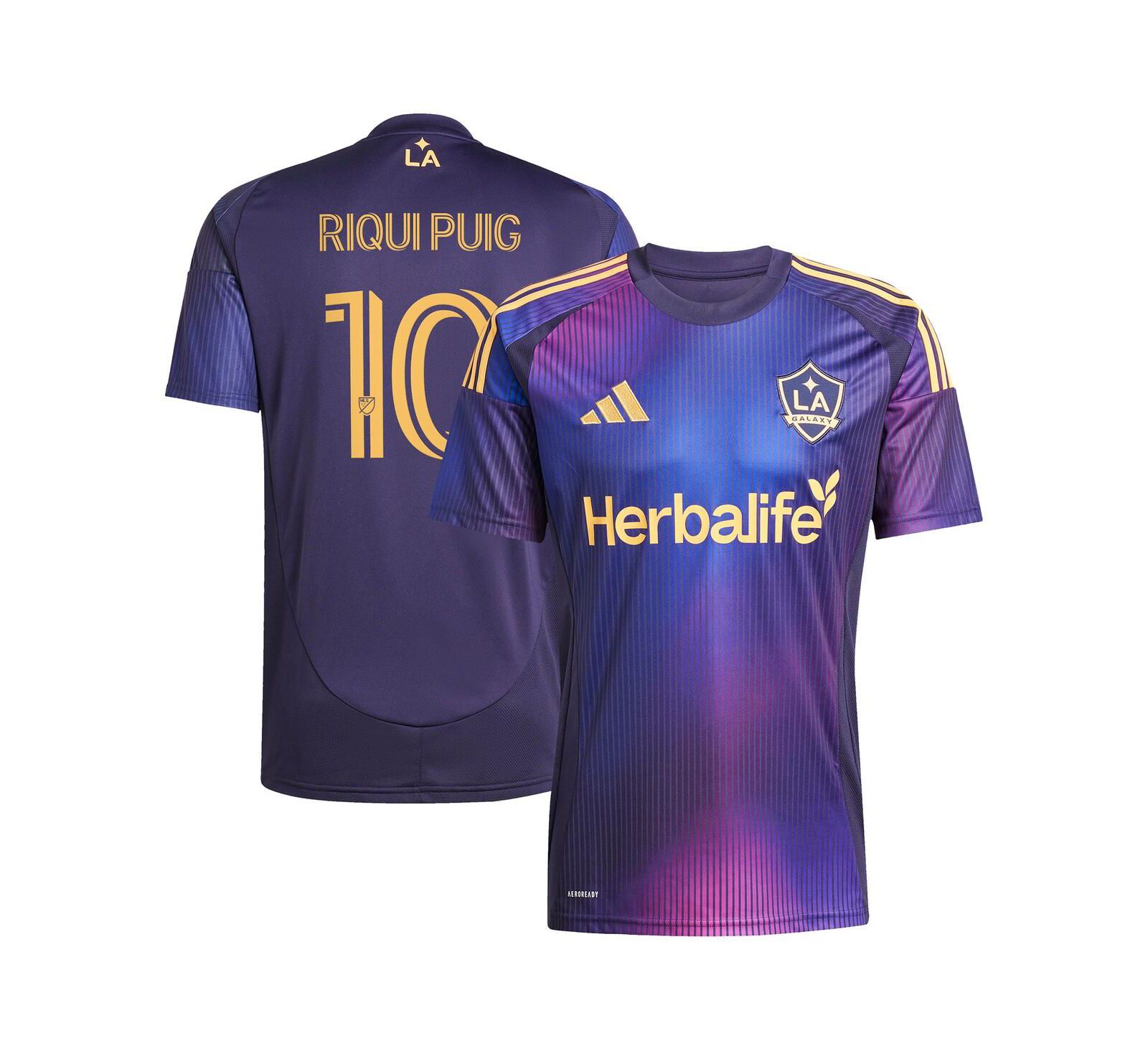 Мужская реплика джерси Adidas LA Galaxy 2025 RIZON Riqui Puig, темно-синий