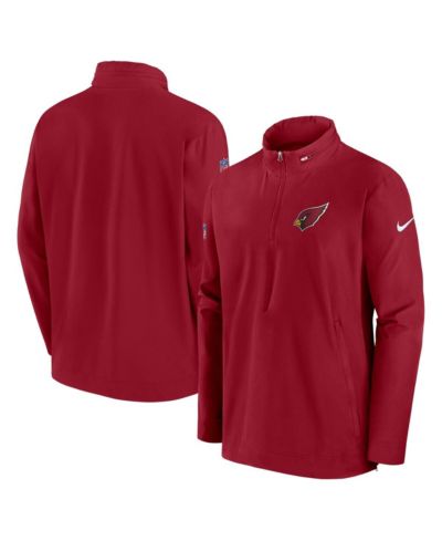 Nike Men's Cardinal Arizona Cardinals Sideline Coach Half-Zip Jacket