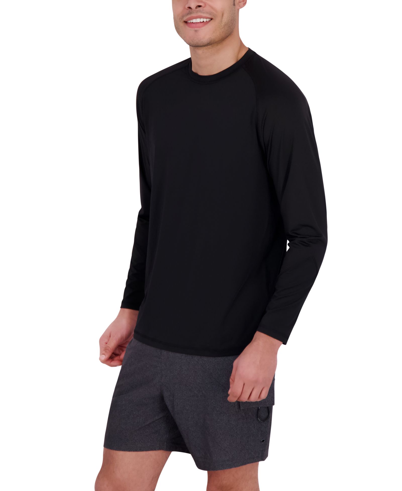 Spyder Мужская плавательная рубашка с длинным рукавом Waffle-Knit Crewneck