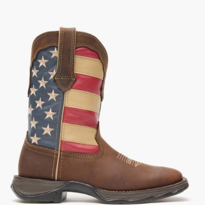 Durango Women's Lady Rebel by Patriotic Pull-On Western Flag Boot