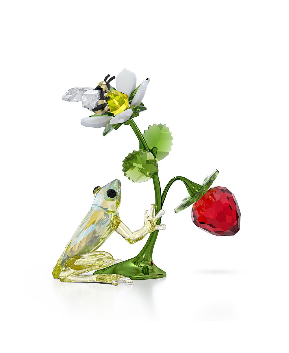 Фигурка Swarovski Idyllia: лягушка, пчела и клубника
