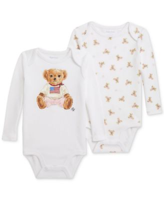 Polo Ralph Lauren Baby Girls 2-Pk. Cotton Bodysuits