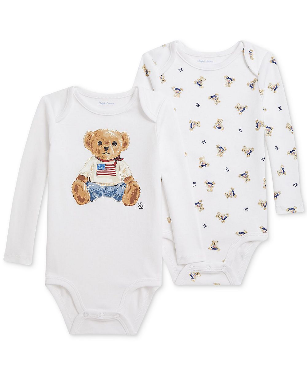 Polo Ralph Lauren Baby Boys 2-Pk. Cotton Bodysuits