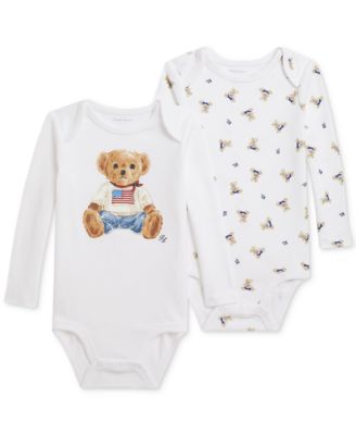 Детские хлопковые боди Polo Ralph Lauren 2-Pk. Cotton Bodysuits