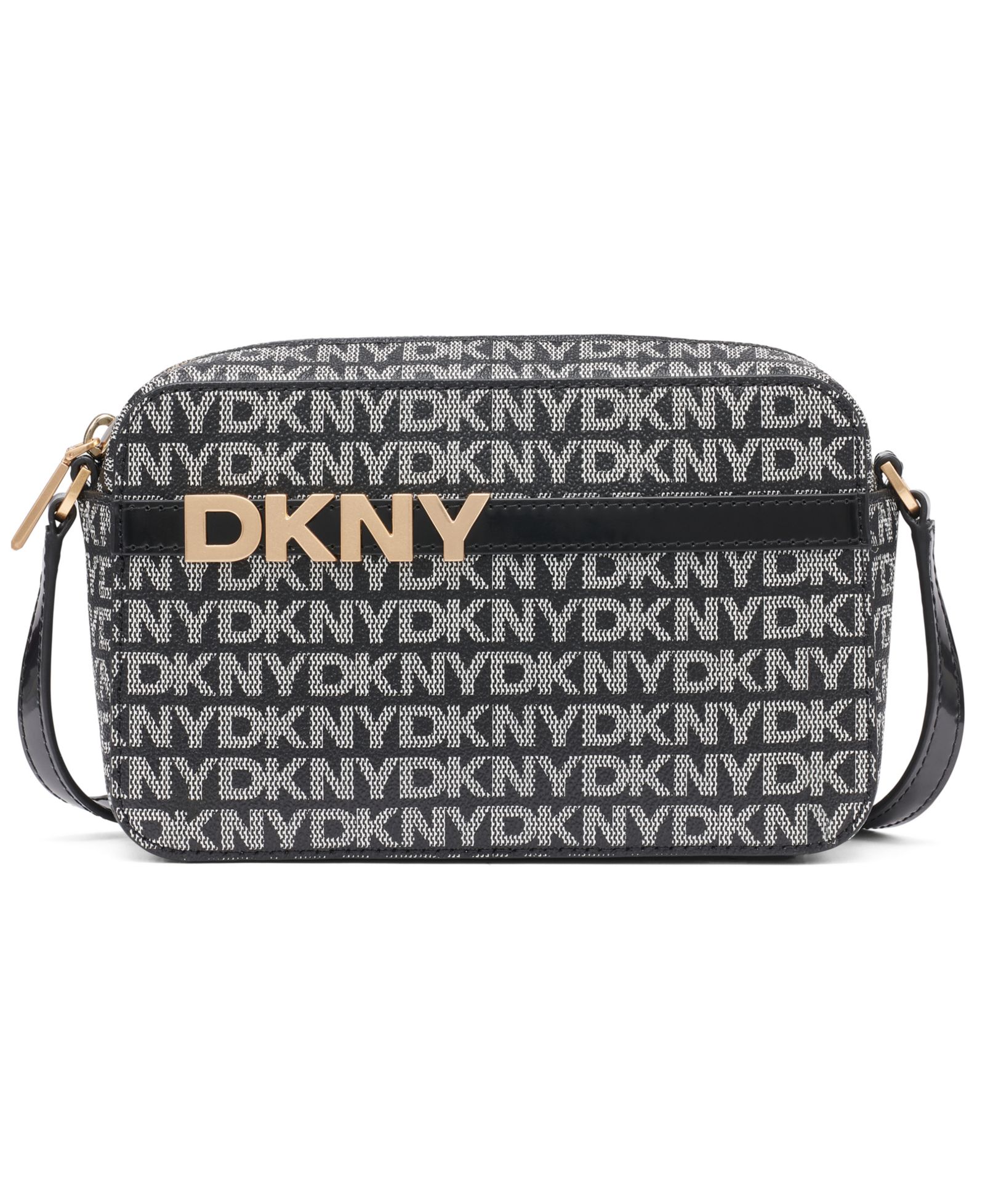 Маленькая сумка-камера DKNY Avril с логотипом