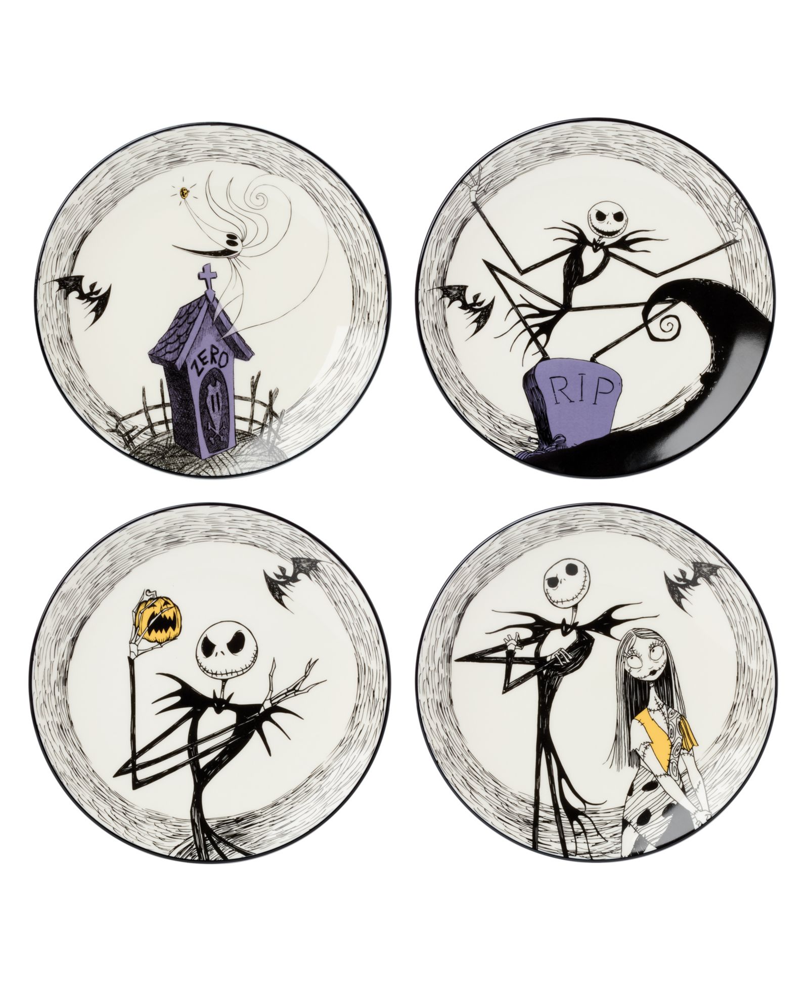 Декоративные тарелки Lenox Nightmare Before Christmas Set of 4
