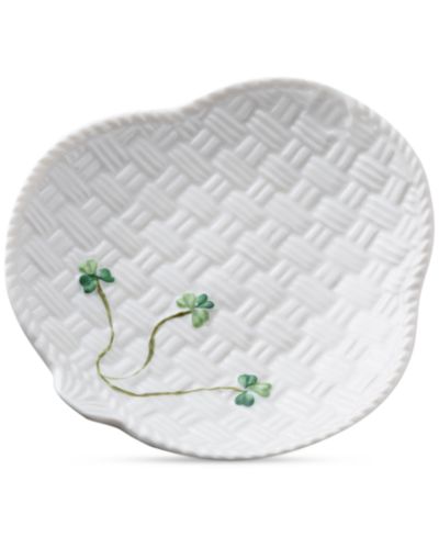 Belleek Pottery тарелки для канапе Shamrock, набор из 2 шт.