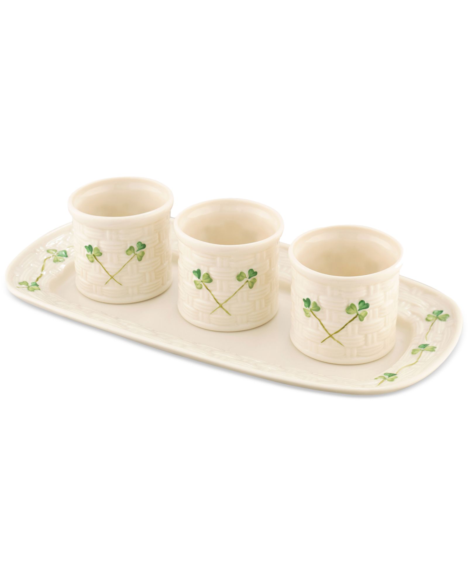Belleek Pottery Чаши для соуса Shamrock, 4 шт.