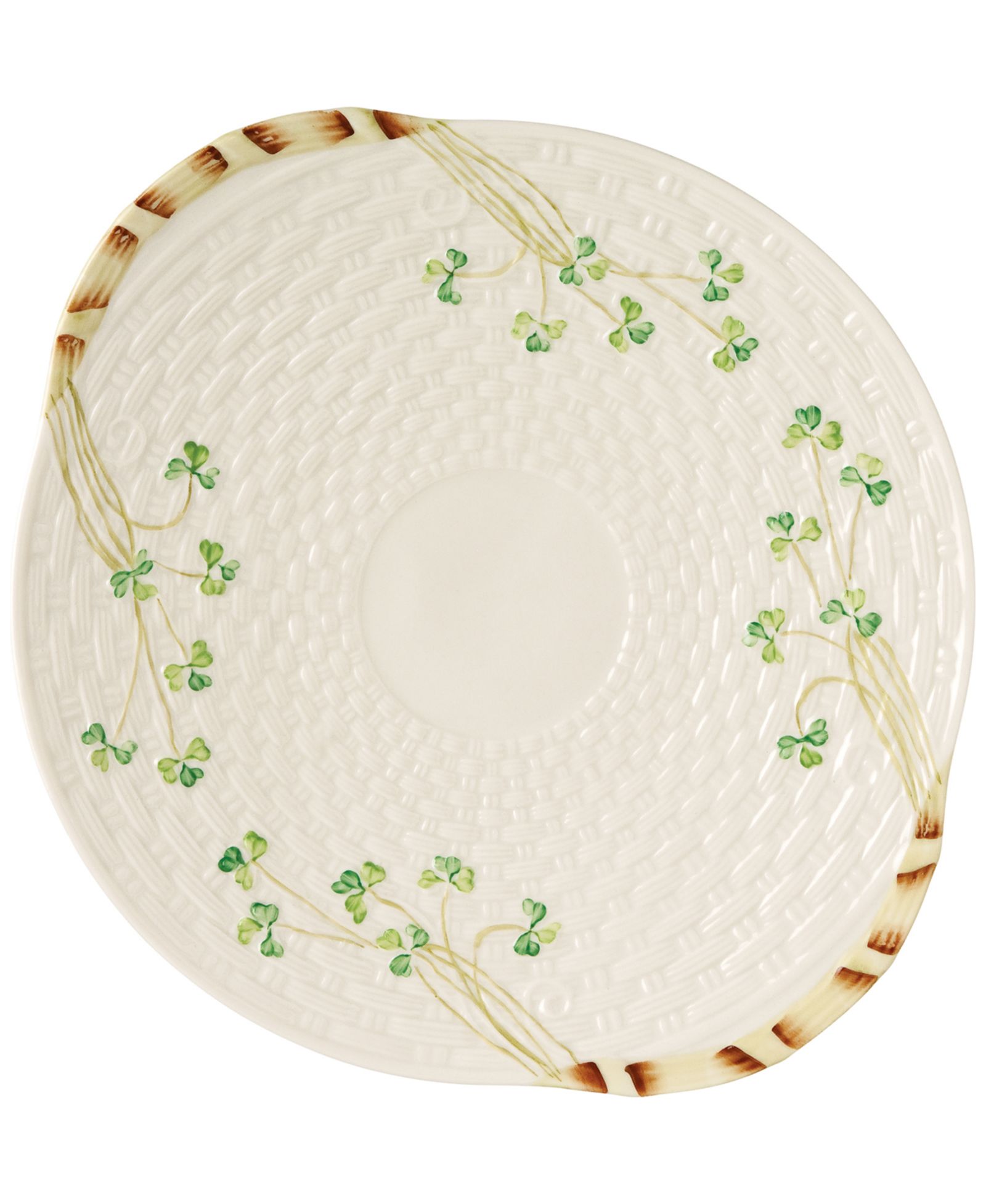 Belleek Pottery тарелка для хлеба Shamrock